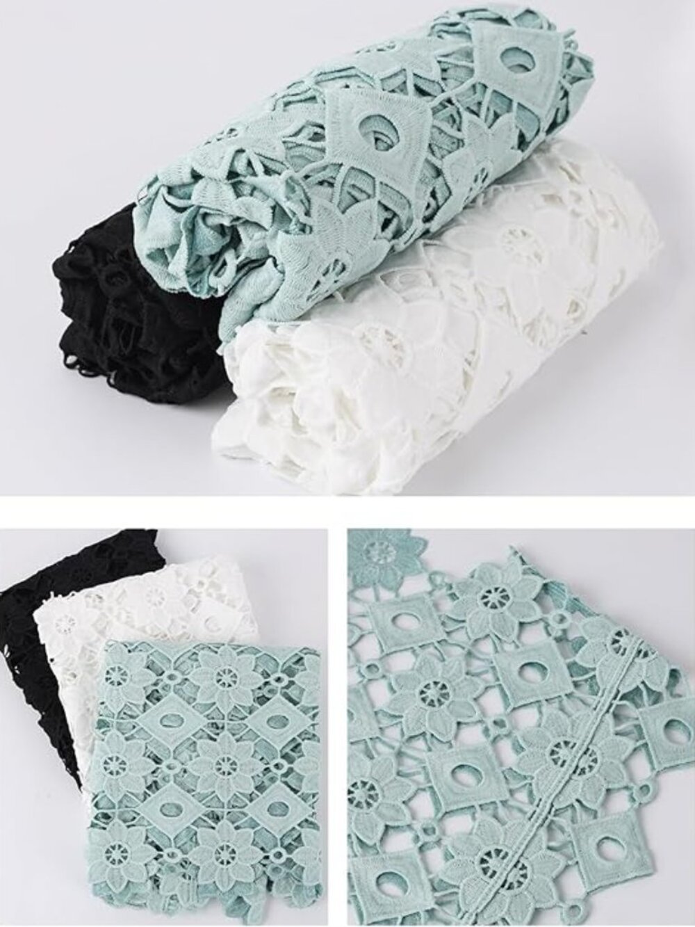 Women's White Floral Crochet Lace Crop Top Sleeveless Hollow Out Boho Blouse - Picture 4 of 5
